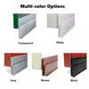 Silicone Rubber Door Sweep Draft Stopper Home Weather Stripping Under Door Bottom for Interior Doors Seal Strip