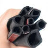 Black Weather Stripping Seal Strip for Doors/Windows D Z P Rubber Self-Adhesive Weatherstrip Gap Blocker