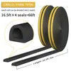Wholesale Self-Adhesive EPDM Poem Rubber Weatherstrip D E P I Shape Door Window Weather Strip
