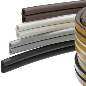 EPDM Door and Window Weatherstrip Gap Blocker Insulation Seal Strip with Self-Adhesive Tape