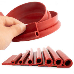 Heat Resistant High Temperature Extruded P Shaped Oven Door Seal Gasket Strip in Black/White/Red