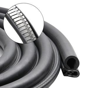 Rubber U-Shaped Edge Protection Trim Sealing Strip with Steel Bone for Cars Cabinets Machinery