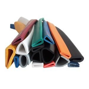 Customization U-Shaped Glass Bead Rubber Protective Sealing Strip Edge Wrapping Adhesive Sealing Strip for Cabinet Door