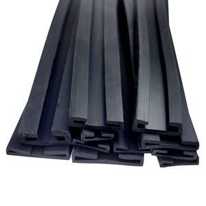 Double U-Shaped EPDM Rubber Fuel Oil Tank Truck Seal Gasket Strip PVC Material with Custom Moulding and Cutting Services