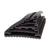 PVC and EPDM Material U-Shaped Anti-Collision Rubber Fuel Tank Gasket Double Clamping Rubber Seal Band